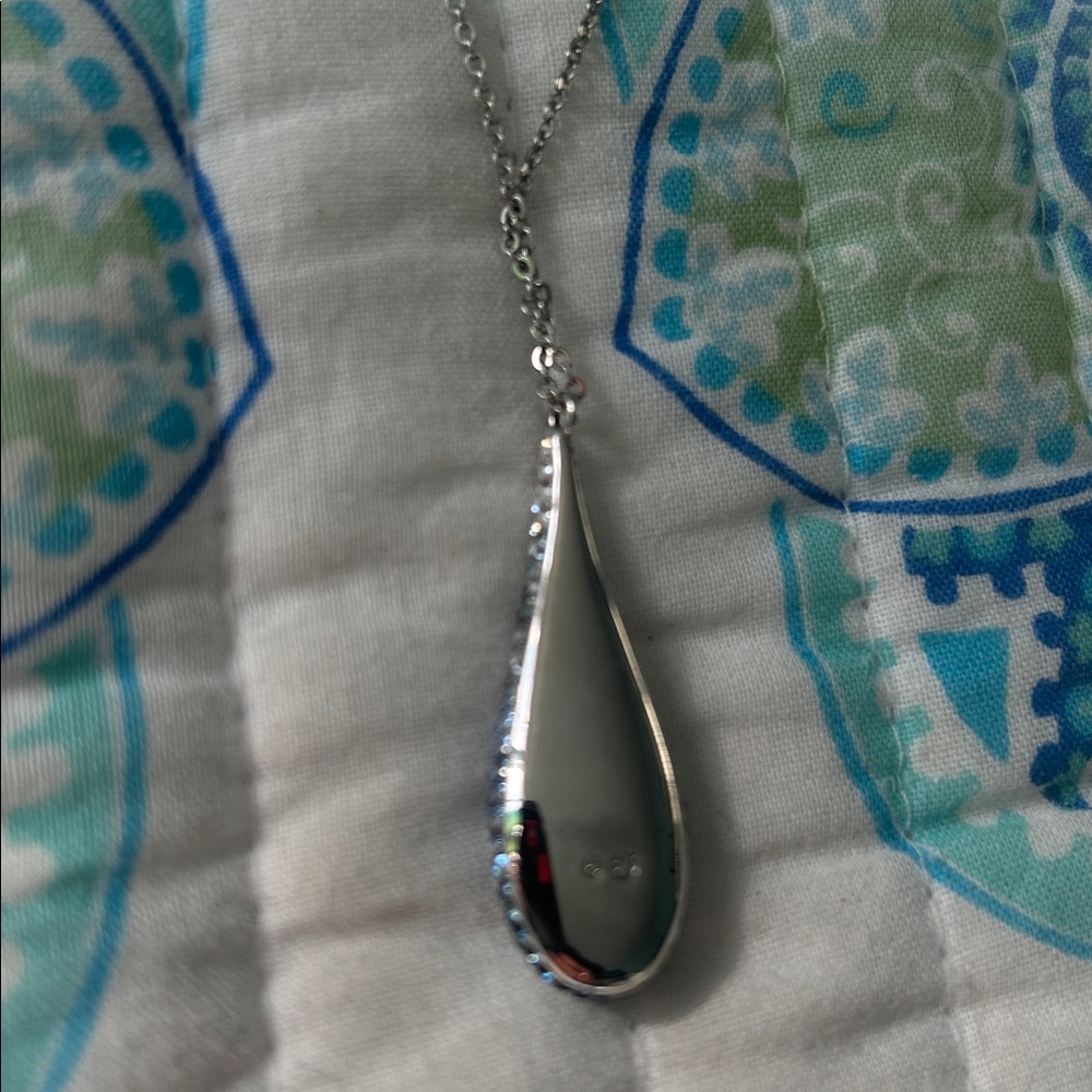 Swarovski Crystal Teardrop Pendant Necklace - Picture 4 of 4